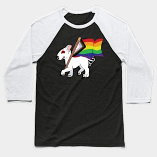 Rainbow Pride Dog Team Member Baseball T-Shirt